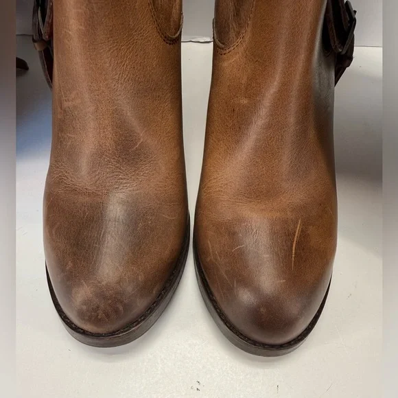 Ariat Gold Coast crushed stone Brown Leather casual country Heeled Boots 8 B - Picture 15 of 16